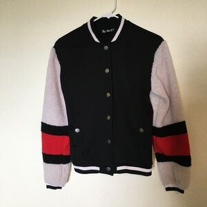 Say What? Varsity bomber soft jacket. Size XS(Juniors)